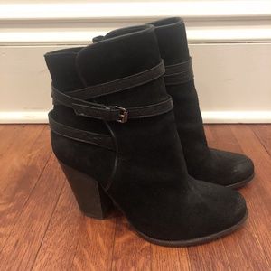 All Saints suede black boots